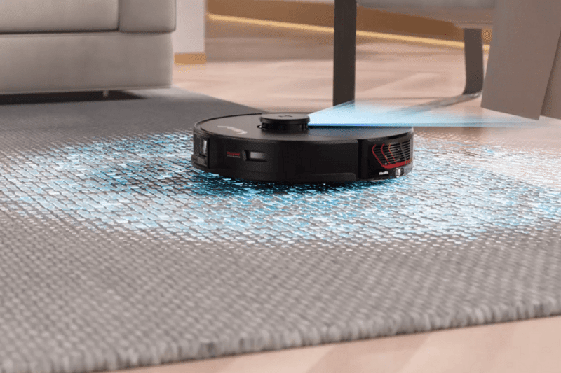 Die Lasernavigation des Roborock S7 MaxV Ultra ist zu sehen.